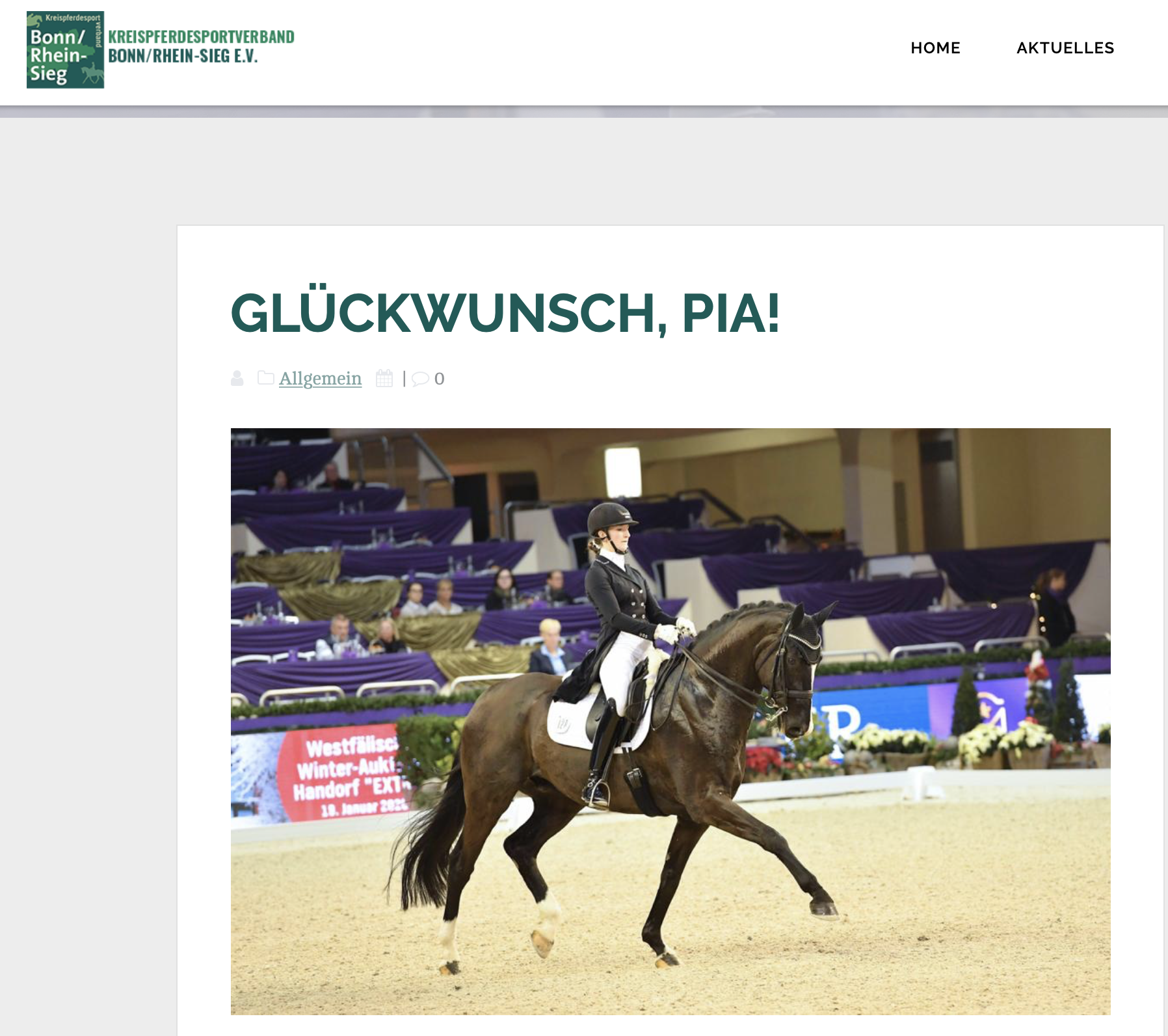 Read more about the article Glückwunsch, Pia!