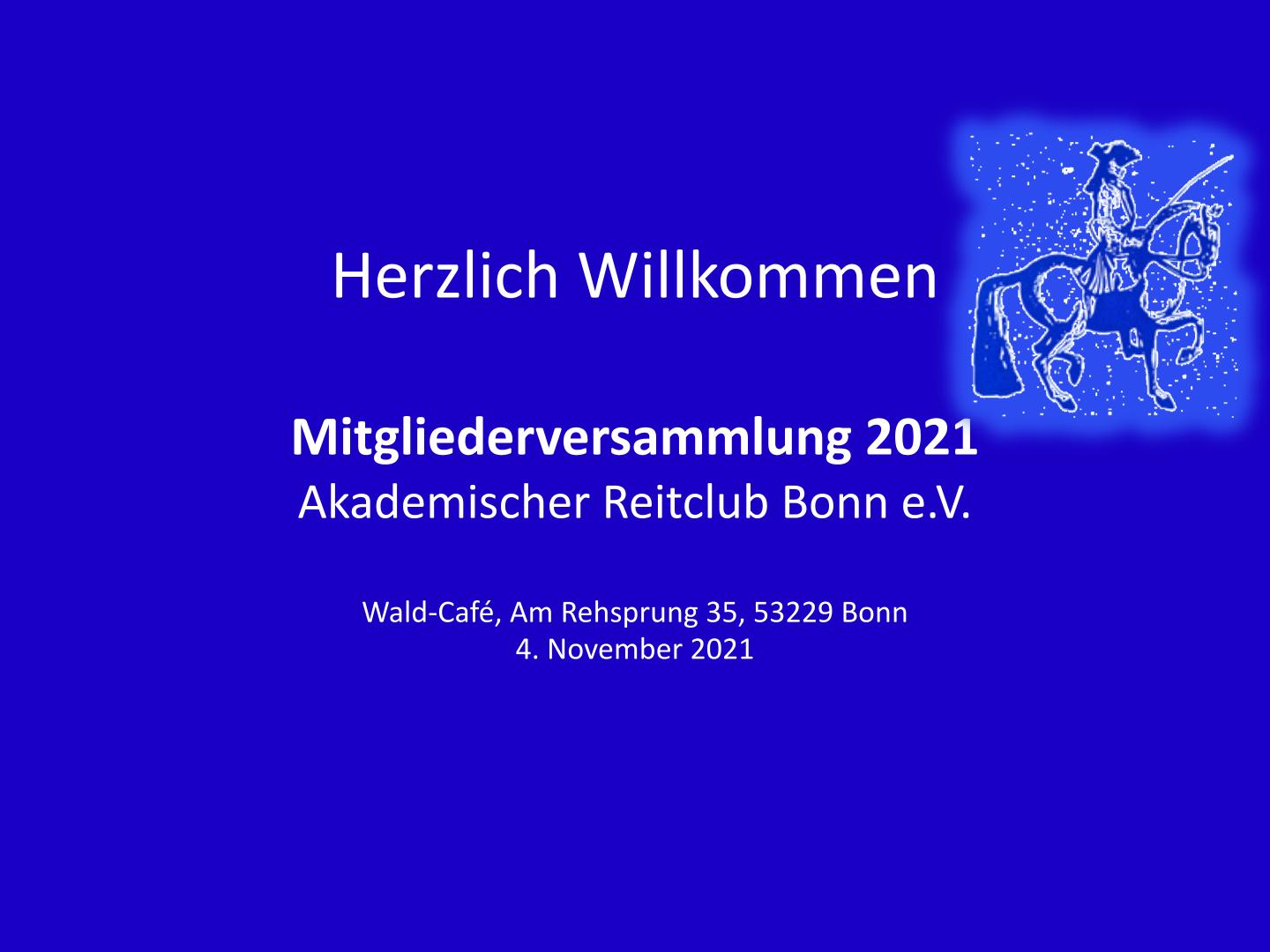 Read more about the article Mitgliederversammlung am 04. November 2021