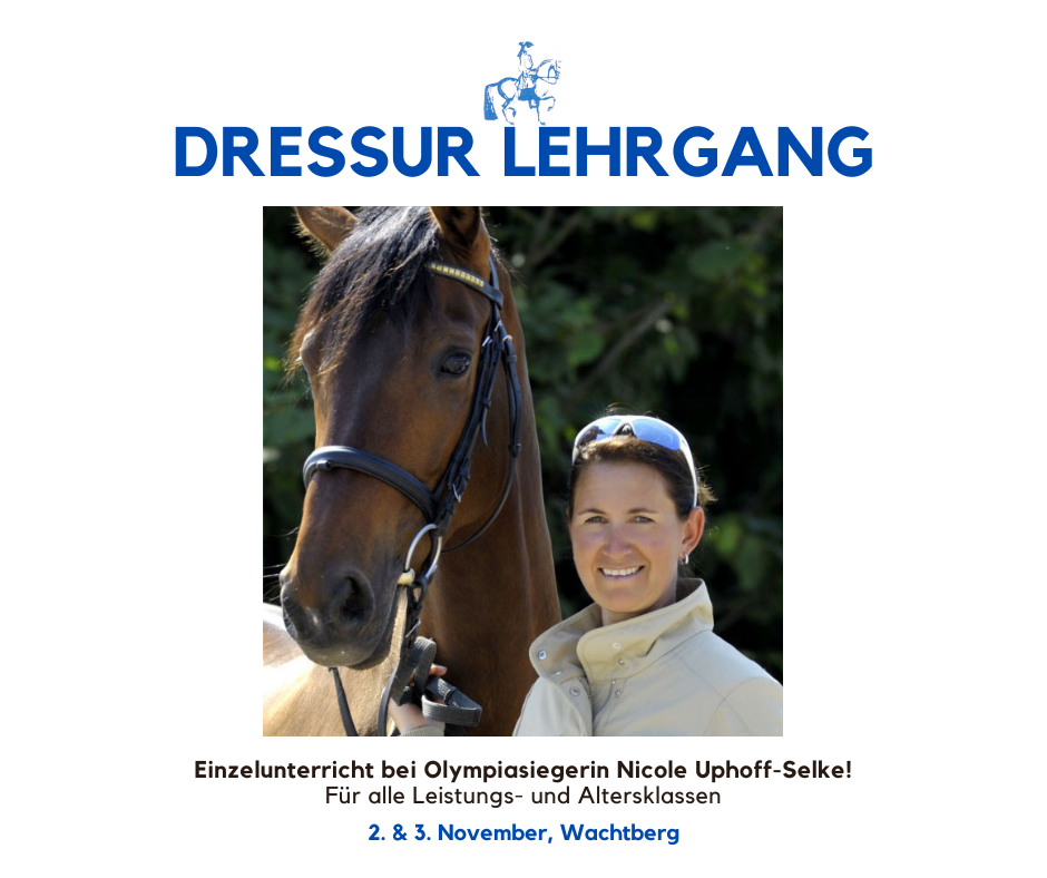 Read more about the article Dressurlehrgang mit Olympiasiegerin am 2. und 3. November 2024